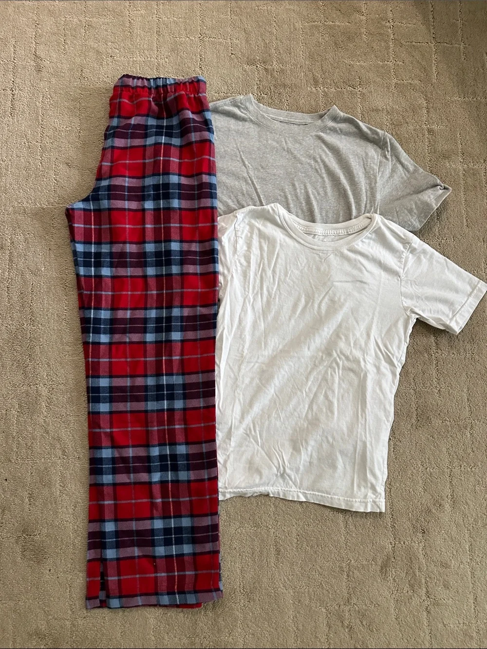 Lands End pj pants & 2 under tees